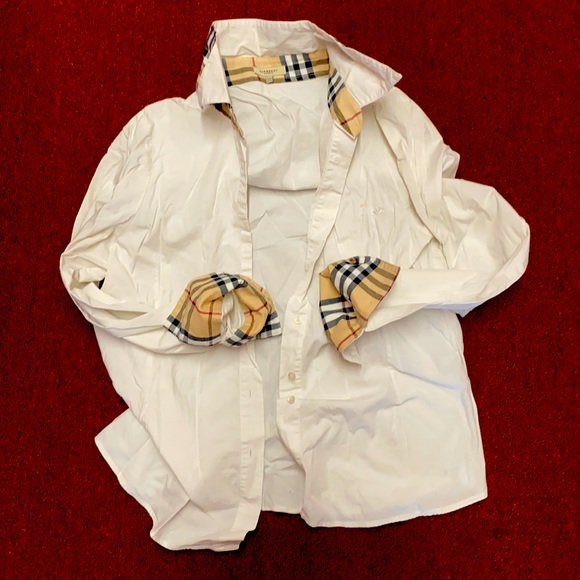 Burberry Tops - Burberry London white shirt when I bought it the person said it was a small